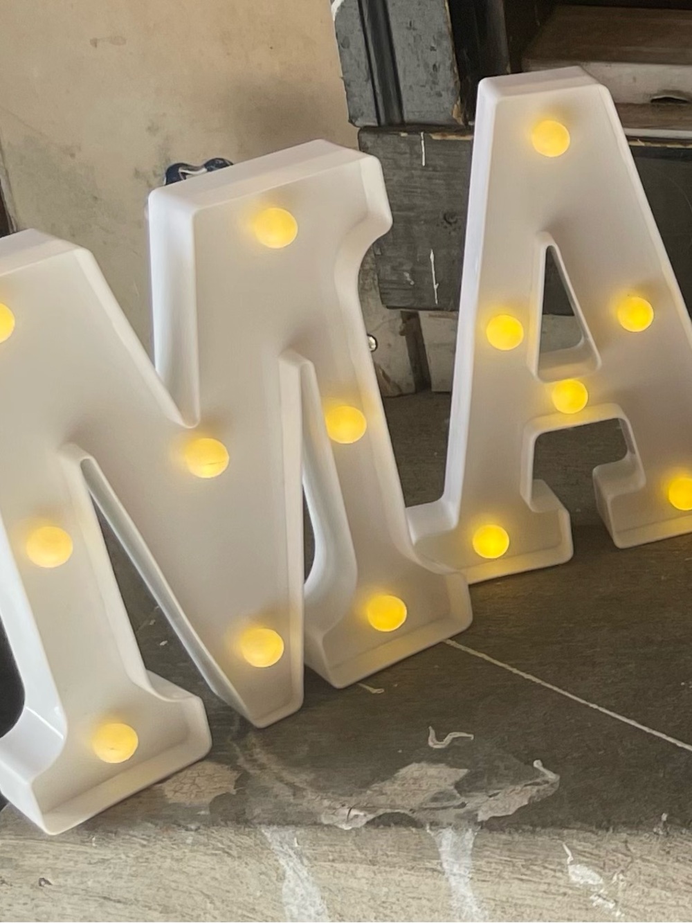 Light Up “MARRY ME” Marquee Letters Proposal Decor